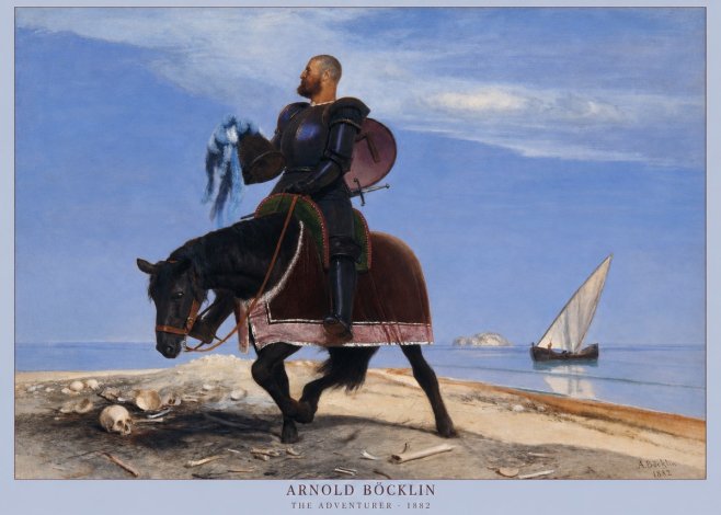 Arnold Böcklin The Adventurer No2 - Poster