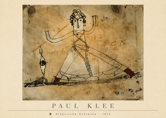 Paul Klee Klassische Groteske No4 - Poster