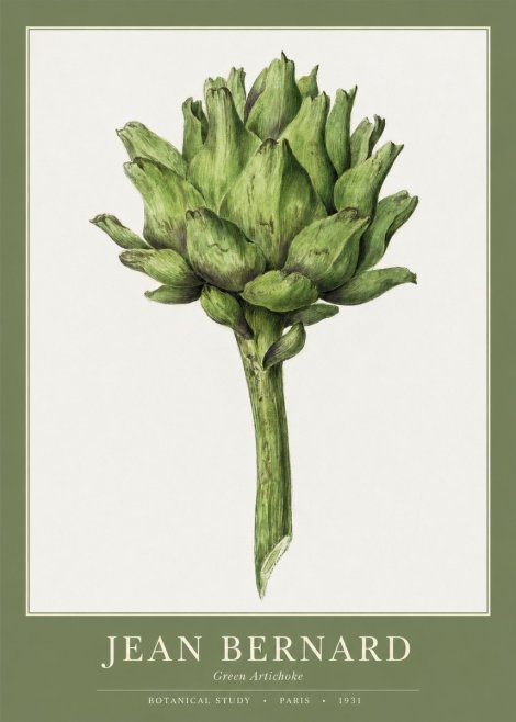 Jean Bernard Green Artichoke No1 - Poster