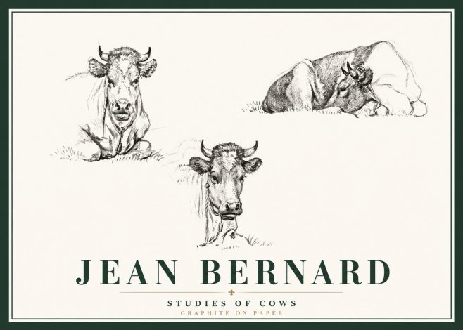 Jean Bernard Studies of Cows II No6 - Poster