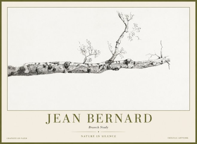 Jean Bernard Tree Branch Study No2 - Poster