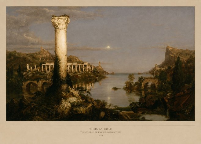 Thomas Cole The Course of Empire: Desolation No5 - Poster