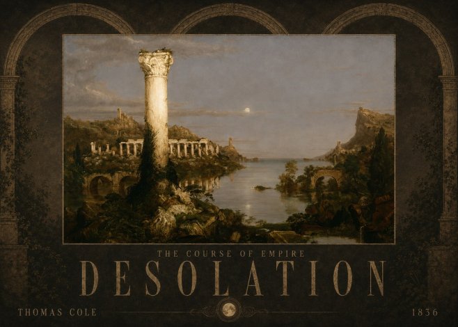 Thomas Cole The Course of Empire: Desolation No6 - Poster