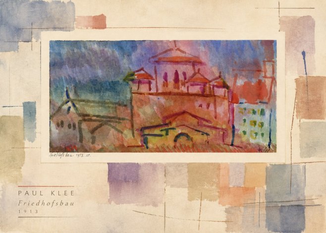 Paul Klee Friedhofsbau No3 - Poster