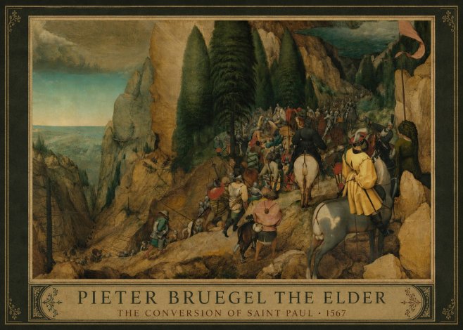 Pieter Bruegel The Conversion of Saint Paul I No1 - Poster