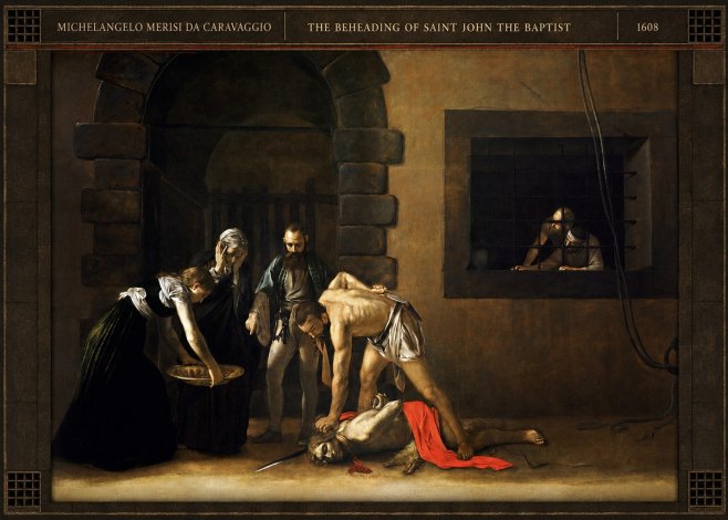 Michelangelo Merisi da Caravaggio The Beheading of Saint John the Baptist No5 - Poster