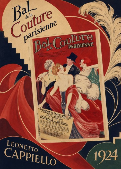 Leonetto Cappiello Bal De La Couture Parisienne No6 - Poster