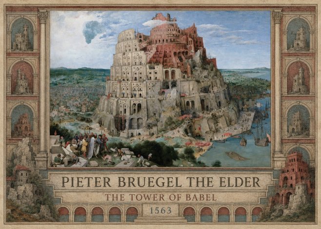 Pieter Bruegel The Tower of Babel IX No2 - Poster