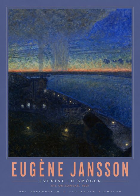 Eugène Jansson Evening in Smögen No4 - Poster