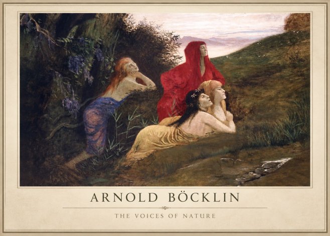 Arnold Böcklin The Voices of Nature No1 - Poster