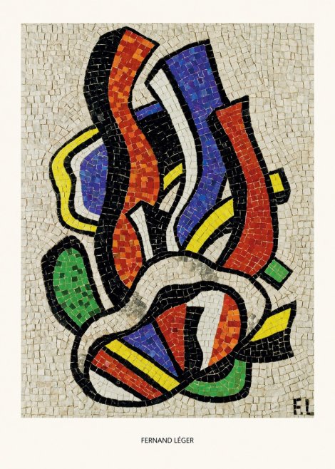 Fernand Léger Abstract Mosaic No5 - Poster