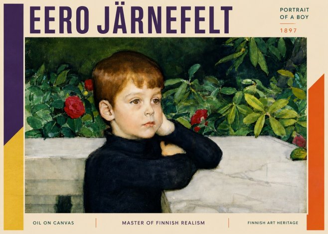 Eero Järnefelt Portrait of a Boy No3 - Poster