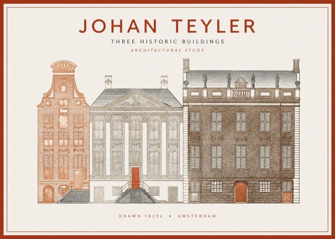 Johan Teyler Three Historic Buildings No1 - Poster