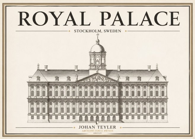 Johan Teyler Royal Palace No1 - Poster