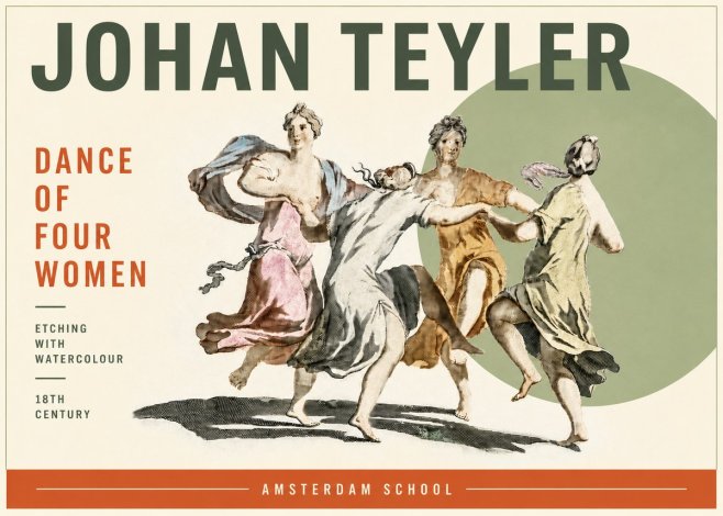 Johan Teyler Dance of Four Women No6 - Poster