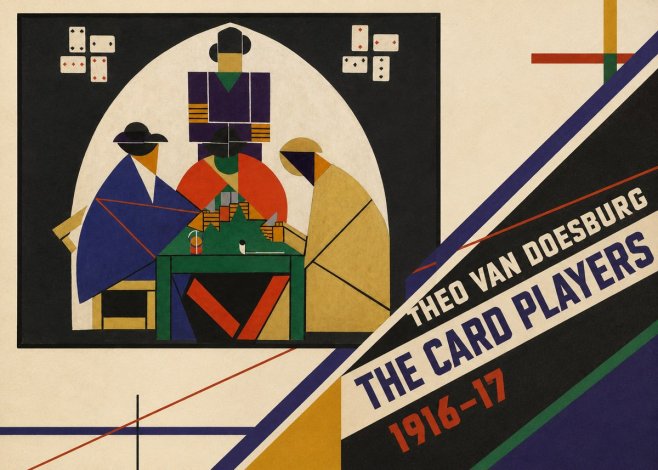 Theo van Doesburg The Card Players No4 - Poster