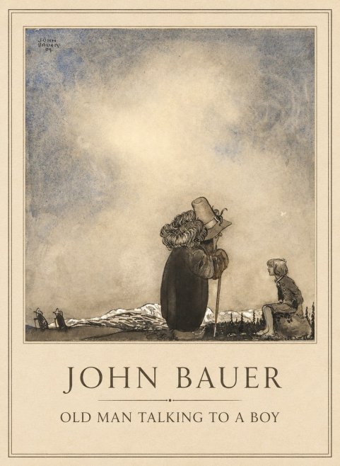 John Bauer Old Man Talking to a Boy No1 - Poster