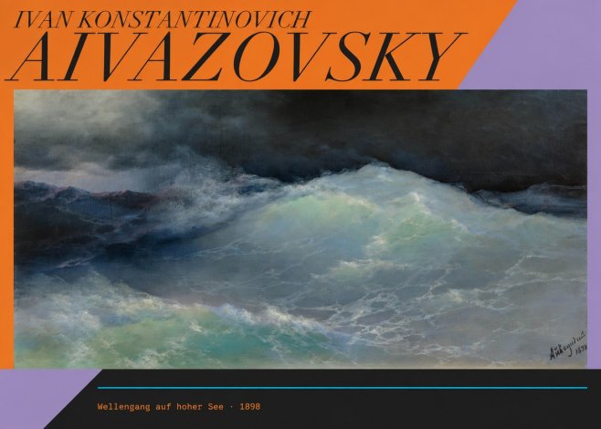 Ivan Konstantinovich Aivazovsky Wellengang Auf Hoher See No6 - Poster