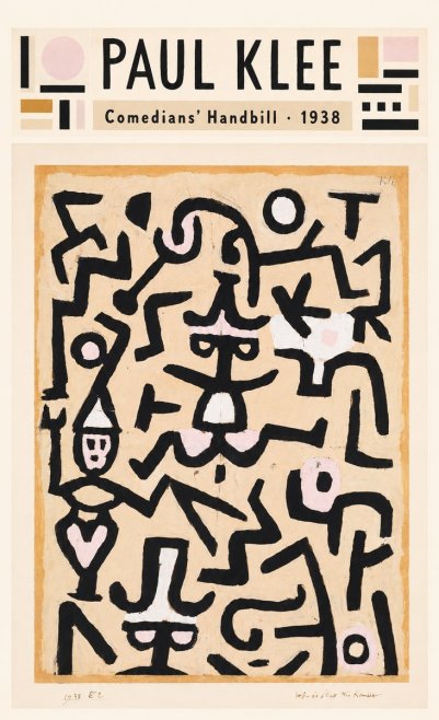 Paul Klee Comedians' Handbill No4 - Poster