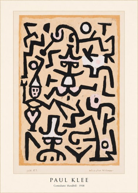 Paul Klee Comedians' Handbill No5 - Poster