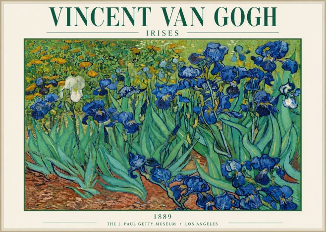 Van Gogh Irises I No3 - Poster