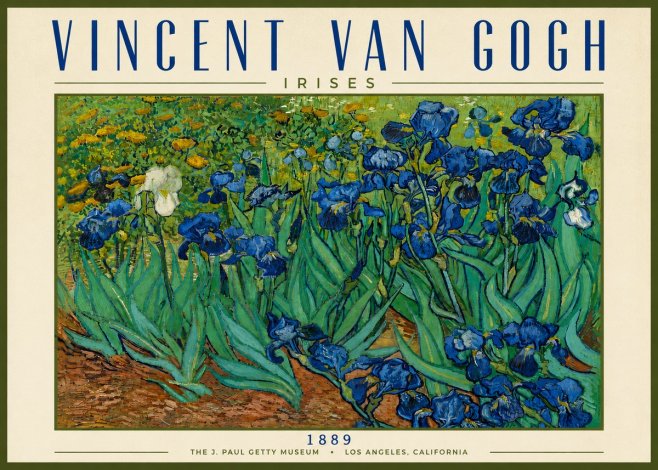 Van Gogh Irises I No6 - Poster