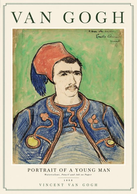Van Gogh Portrait of a Young Man No2 - Poster