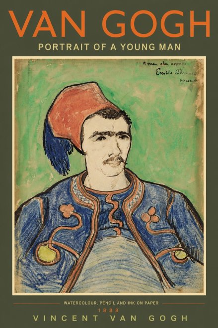 Van Gogh Portrait of a Young Man No3 - Poster