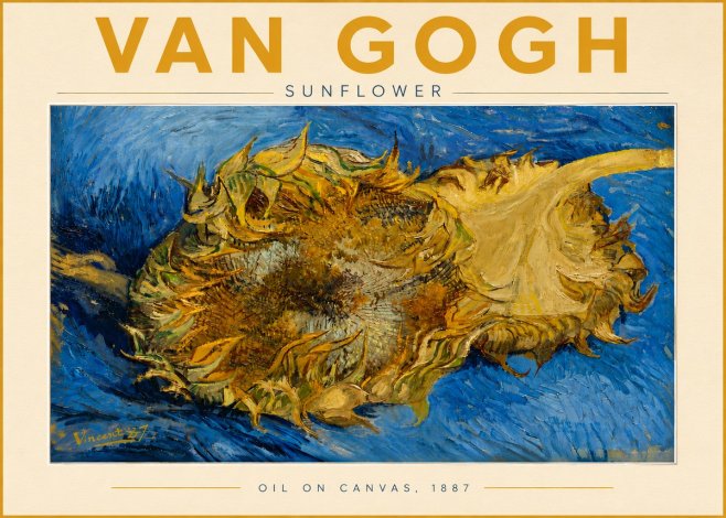 Van Gogh Sunflower No5 - Poster