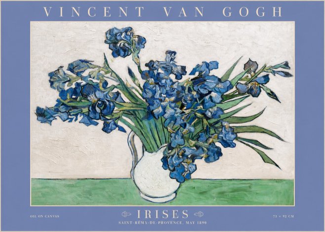 Van Gogh Irises II No2 - Poster