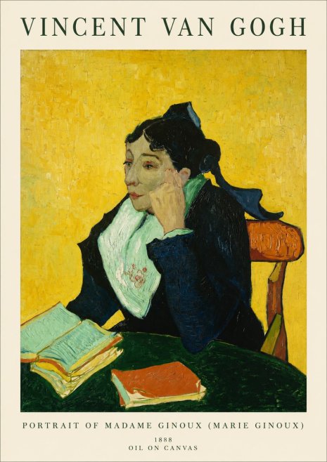Van Gogh Portrait of Madame Ginoux (Marie Ginoux) No1 - Poster