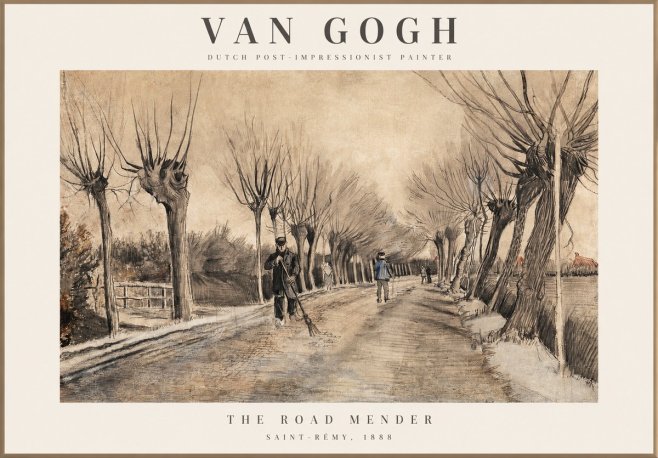 Van Gogh The Road Mender I No1 - Poster