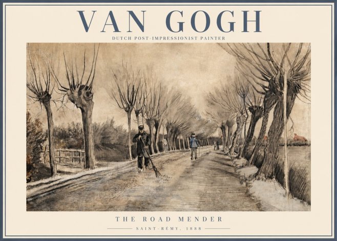 Van Gogh The Road Mender I No2 - Poster