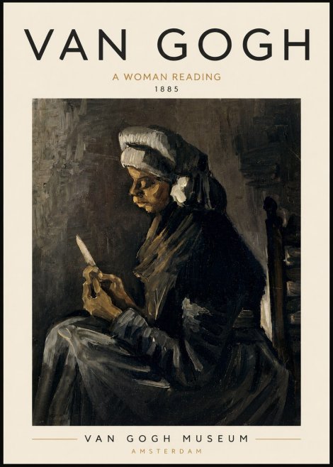 Van Gogh A Woman Reading No6 - Poster