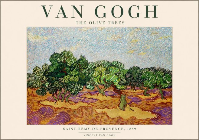 Van Gogh The Olive Trees No1 - Poster