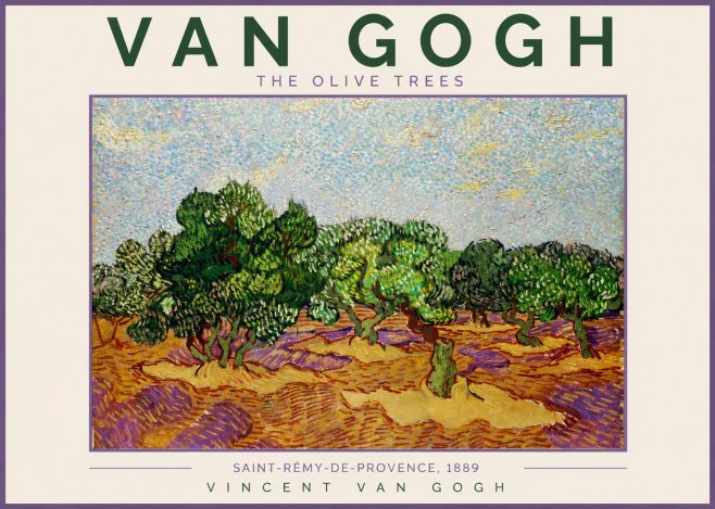 Van Gogh The Olive Trees No2 - Poster
