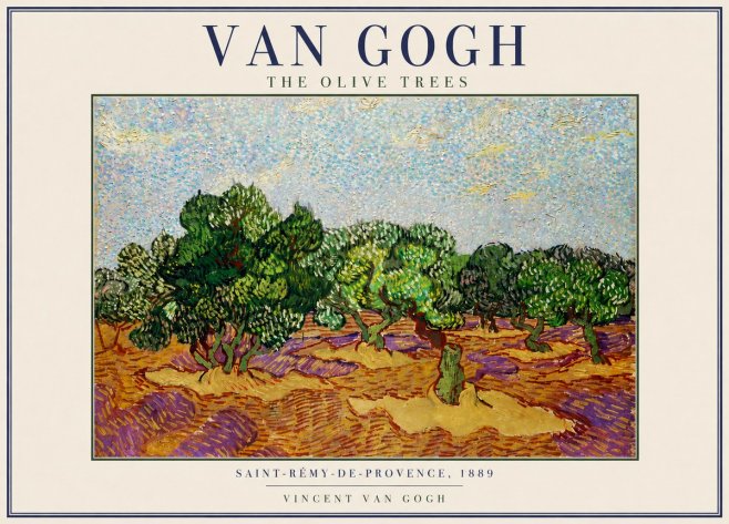 Van Gogh The Olive Trees No3 - Poster