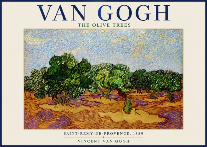Van Gogh The Olive Trees No6 - Poster