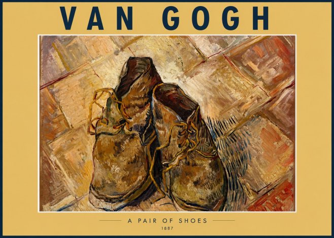 Van Gogh A Pair of Shoes No2 - Poster