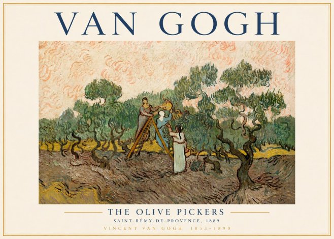 Van Gogh The Olive Pickers I No3 - Poster