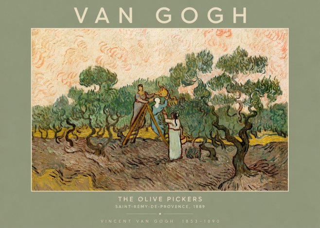 Van Gogh The Olive Pickers I No4 - Poster