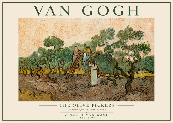 Van Gogh The Olive Pickers I No5 - Poster