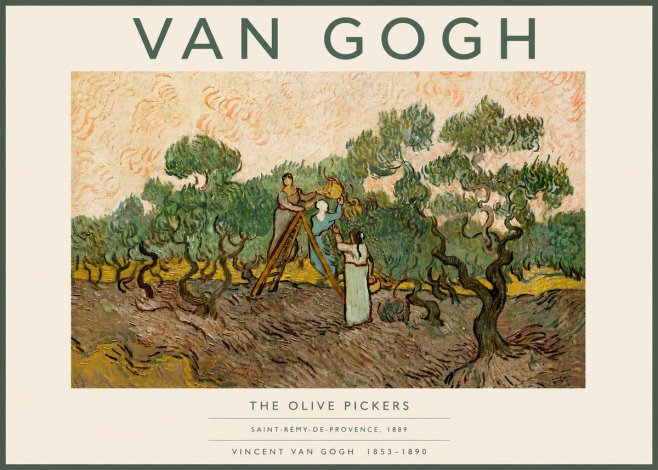 Van Gogh The Olive Pickers I No6 - Poster