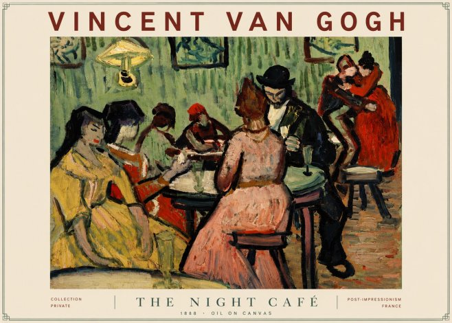 Van Gogh The Night Café I No4 - Poster