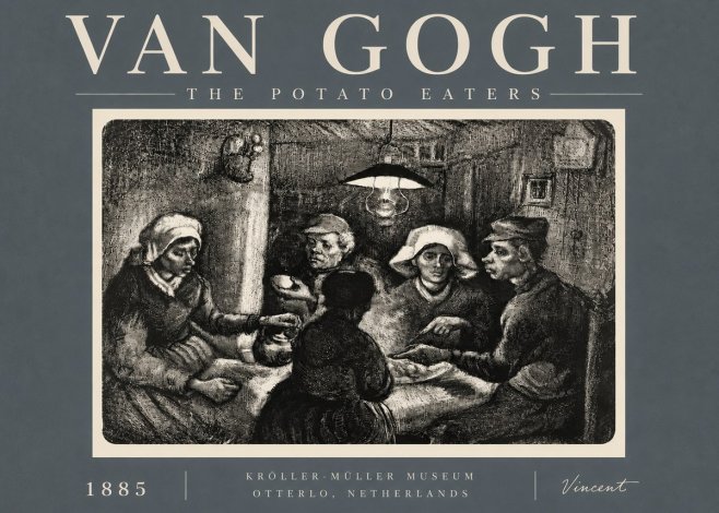 Van Gogh The Potato Eaters I No6 - Poster