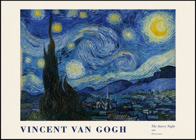 Van Gogh The Starry Night No1 - Poster