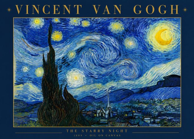 Van Gogh The Starry Night No6 - Poster