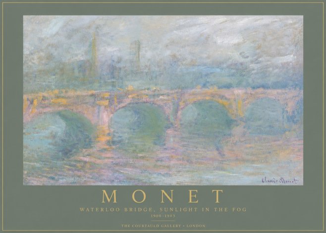 Monet Waterloo Bridge, Sunlight in the Fog I No4 - Poster