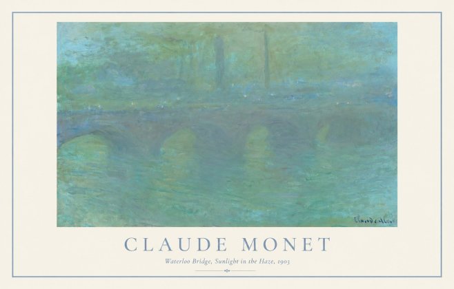 Monet Waterloo Bridge, Sunlight in the Haze, 1903 No1 - Poster