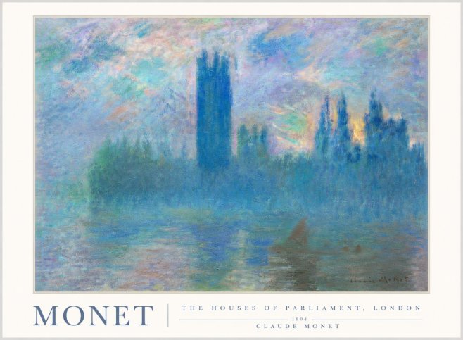 Monet The Houses of Parliament, London I No3 - Poster